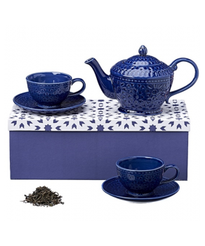 Set da Tè in Ceramica Blu - La Via del Tè