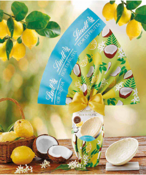 Lindt - Uovo Fior di Frutta Bianco Cocco Limone