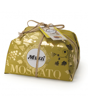 Muzzi - Panettone con Uvetta Imbevuta nel Vino “Moscato d’Asti...