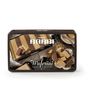 Babbi - Waferini Cacao & Vaniglia Latta Piccoli Piaceri